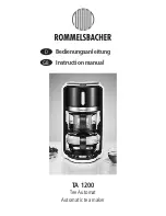 Rommelsbacher TA 1200 Instruction Manual предпросмотр