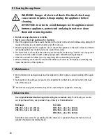 Предварительный просмотр 30 страницы Rommelsbacher VAC 110 Instruction Manual