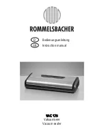 Предварительный просмотр 1 страницы Rommelsbacher VAC 125 Instruction Manual