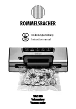 Preview for 1 page of Rommelsbacher VAC 385 Instruction Manual