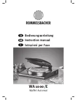 Rommelsbacher WA 1000/E Instruction Manual preview