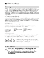 Preview for 3 page of Rommelsbacher WA 1200 series Instruction Manual