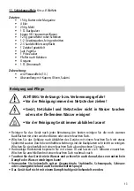 Preview for 13 page of Rommelsbacher WA 1250 Instruction Manual