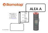 Romotop ALEA 01 A Installation And Operation Manual preview