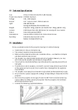 Preview for 4 page of Rompa 100 LED Mini Projector Manual