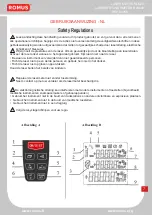 Preview for 12 page of Romus 93256 Instriction Manual