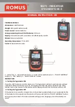 Preview for 5 page of Romus 93271 Manual Instruction