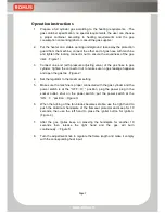 Preview for 8 page of Romus K-30 User Manual