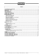 Preview for 4 page of Romus sandy 2 CM33-43 F Use And Maintenance Manual