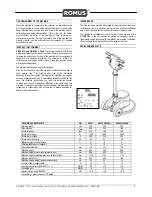 Preview for 5 page of Romus sandy 2 CM33-43 F Use And Maintenance Manual