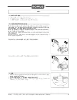 Preview for 11 page of Romus sandy 2 CM33-43 F Use And Maintenance Manual