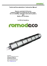 Romutec romod Technical Documentation/Instruction Manual preview