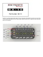 Ron Francis Wiring BX-10 Quick Start Manual preview