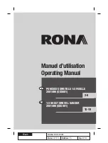 Rona 2001486 Operating Manual preview