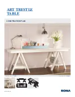 Rona ART TRESTLE TABLE Manual предпросмотр