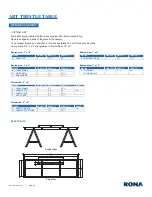 Предварительный просмотр 3 страницы Rona ART TRESTLE TABLE Manual