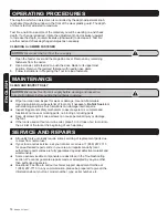 Preview for 14 page of Rona RRN-COIL/11G-001 Operator'S Manual