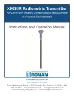 Preview for 1 page of Ronan Engineering X96SI/R Instruction And Operation Manual