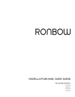 Preview for 1 page of Ronbow 059324 Installation And Care Manual