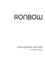 Preview for 1 page of Ronbow 604730 Installation And Care Manual