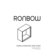 Preview for 1 page of Ronbow CELESTE 524011-FINISH Installation And Care Manual