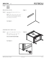 Preview for 3 page of Ronbow GENOVA 066230 Installation And Care Manual