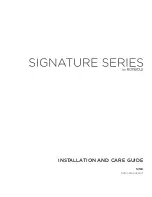 Предварительный просмотр 1 страницы Ronbow Signature E012004 Installation And Care Manual