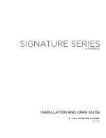 Ronbow SIGNATURE E016127 Installation And Care Manual preview