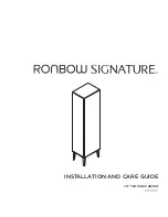 Ronbow SIGNATURE E036117 Installation And Care Manual preview