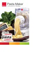 Ronco Pasta & Sausage Maker Instruction/Recipe Booklet preview