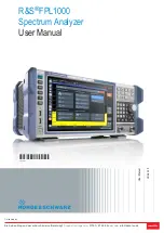 Предварительный просмотр 1 страницы Ronde & Schwarz 1304.0004.03 User Manual