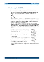 Preview for 16 page of Ronde & Schwarz (1309.6830.02 Quick Start Manual