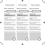 Preview for 27 page of RONDELL RDE-1103 Manual Instruction