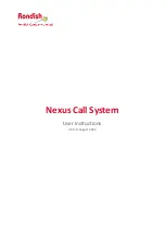 Rondish Nexus Call System User Instructions preview