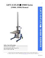 Roni LIFT-O-FLEX 19000 Series Manual preview