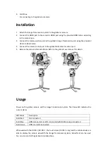 Preview for 2 page of Ronin WV-001 User Manual