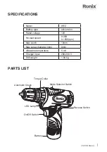 Предварительный просмотр 2 страницы Ronix 8512 Manual