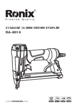 Ronix RA-8016 Safety Instructions предпросмотр