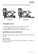 Предварительный просмотр 8 страницы Ronix RA-8016 Safety Instructions