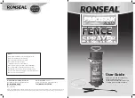 RONSEAL Precision Finish Fence Sprayer User Manual preview