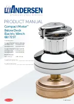 Ronstan Andersen Compact Motor 68ST Product Manual preview