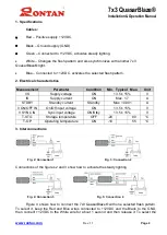 Preview for 2 page of Rontan QuasarBlaze 7x3 Installation & Operation Manual