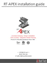 Roof Tech APEX Installation Manual preview