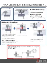 Preview for 8 page of Roof Tech APEX Installation Manual