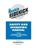 Rookie Sidekick Safety And Operating Manual предпросмотр