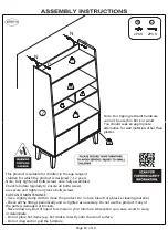 Предварительный просмотр 12 страницы ROOM LIFE SPENCER Care Instructions