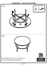 Preview for 5 page of ROOM LIFE SVEIN ROUND COFFEE TABLE Assembly Instructions