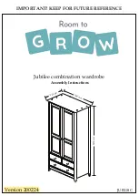 Room to Grow Jubilee JUB118C Assembly Instructions Manual предпросмотр