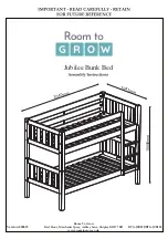 Предварительный просмотр 1 страницы Room to Grow Jubilee RTG-JUB109 Assembly Instructions Manual