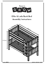 Предварительный просмотр 1 страницы Room to Grow Ollie & Leila ROO107 Assembly Instructions Manual